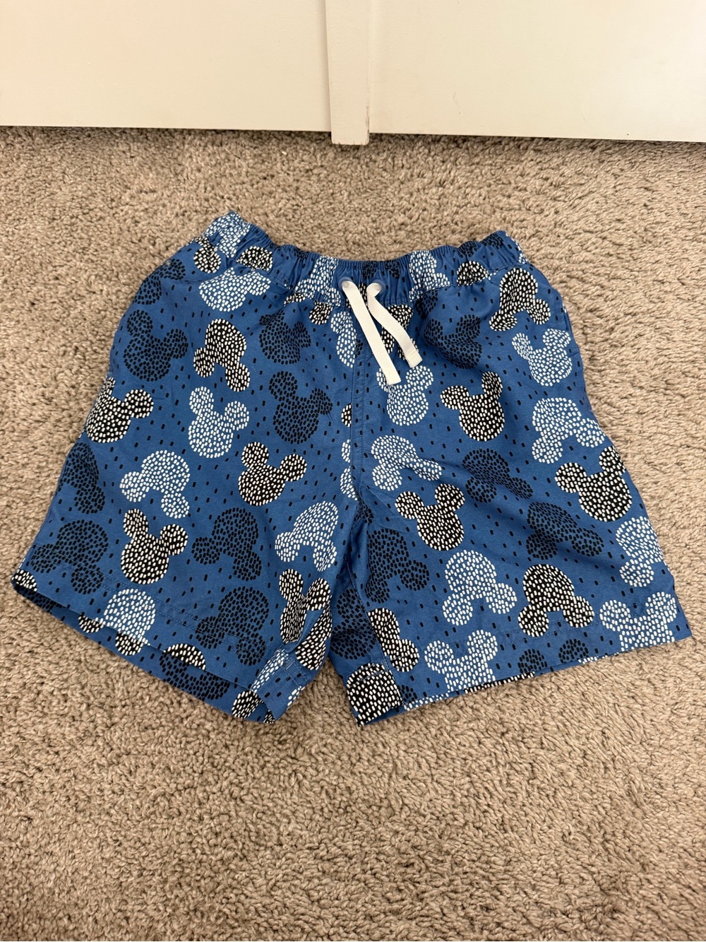 Hanna Anderson Disney  Blue Patterned Swim Shorts